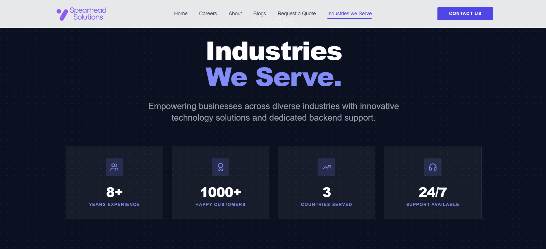 Spearhead Solutions — BPO & Business Services Corporate Site