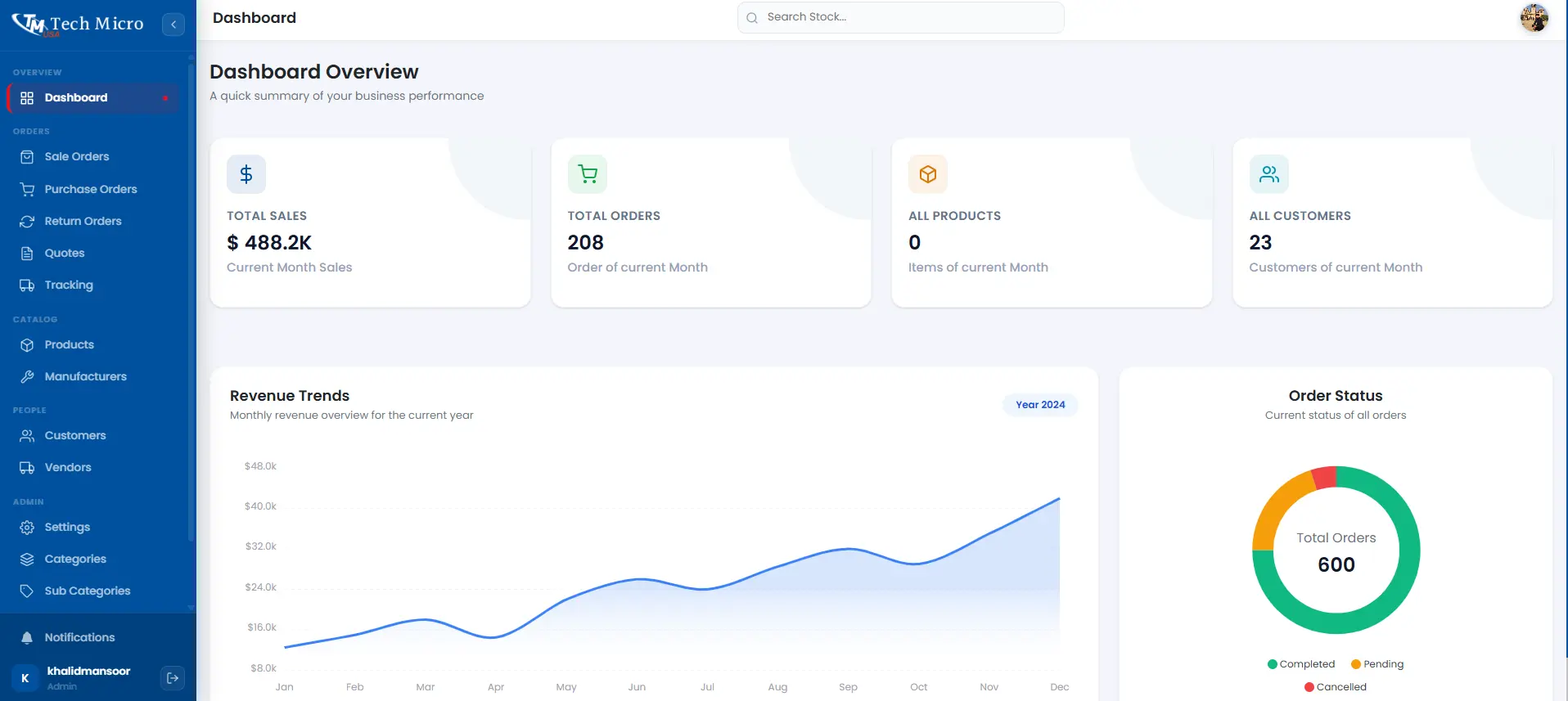 Tech Micro USA — ERP / Sales & Inventory Management System